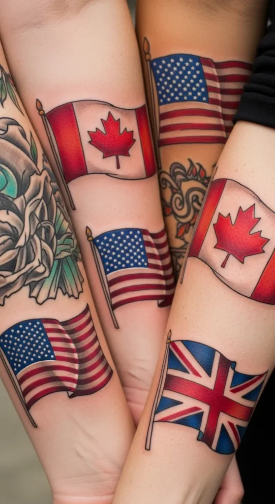 Ireland Flag Tattoos