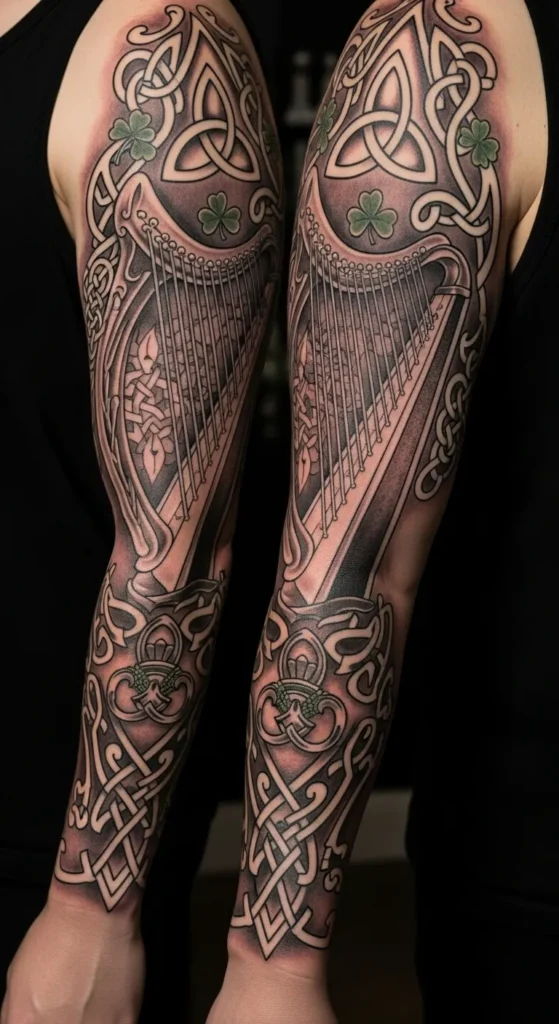 Irish Harp Heritage Sleeve