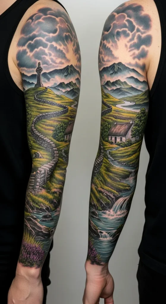 Irish Landscape Sleeve