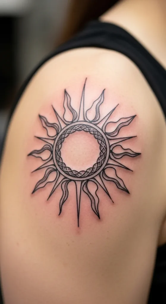 Irish Sun Symbol