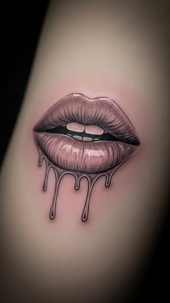 Kiss with Drip Effect