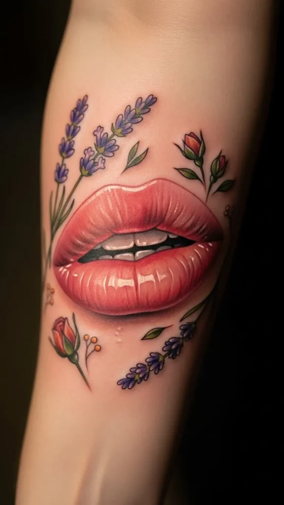 Kiss with Floral Touch