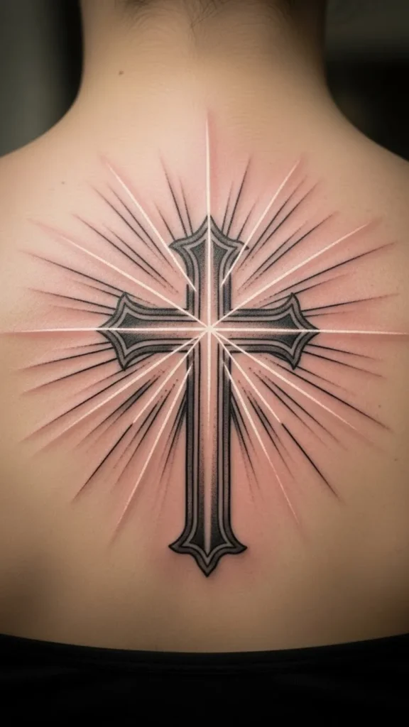 Large Cross and Light Rays