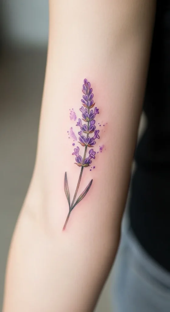 Lavender Wildflower Stem