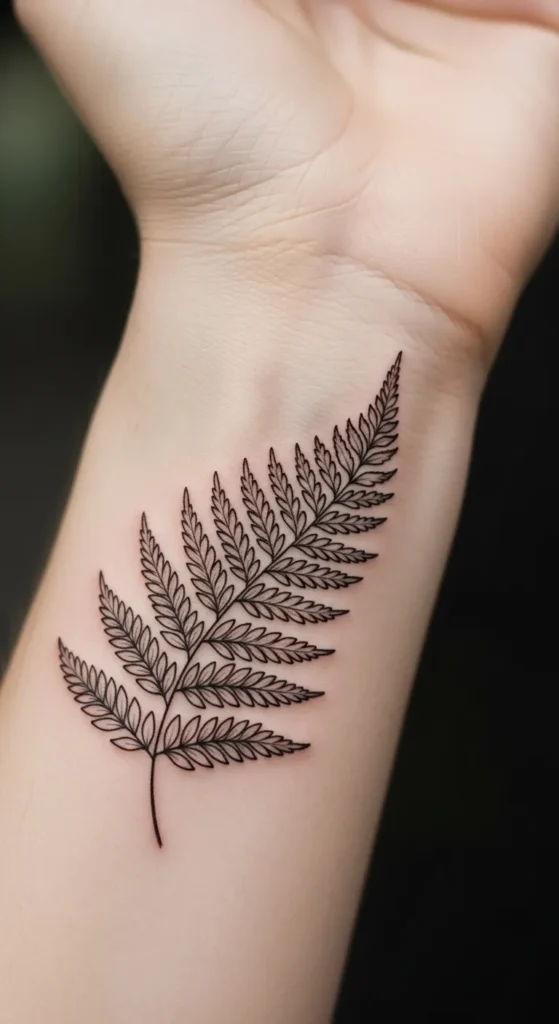 Linework Fern Leaf
