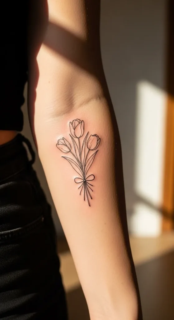 Linework Tulip Bouquet