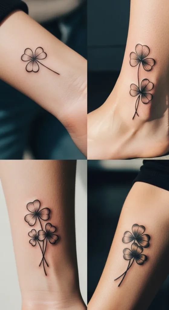 Lucky Clover Tattoos