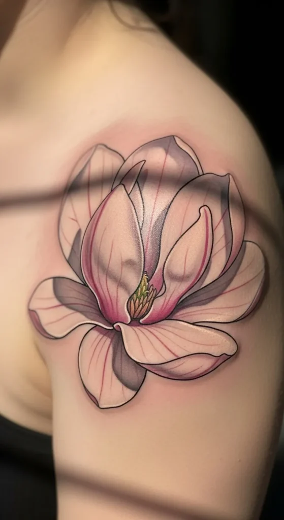 Magnolia Spring Tattoo