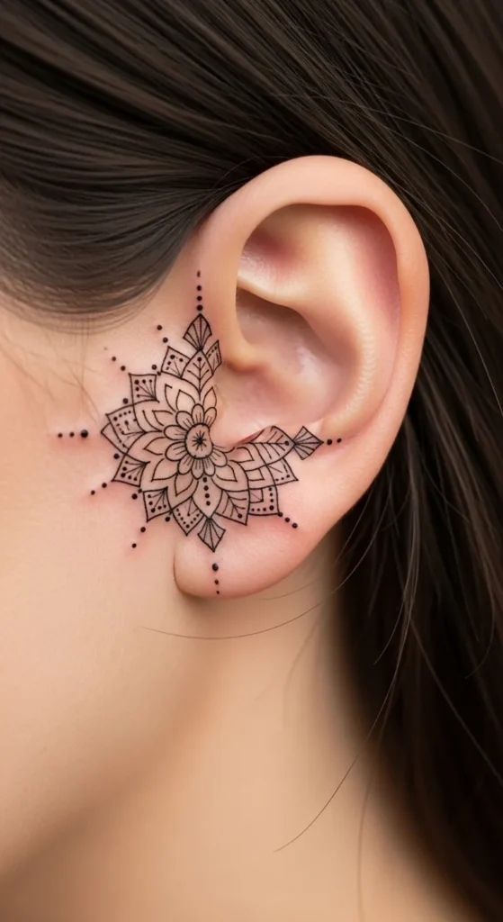 Mandala Micro Tattoo