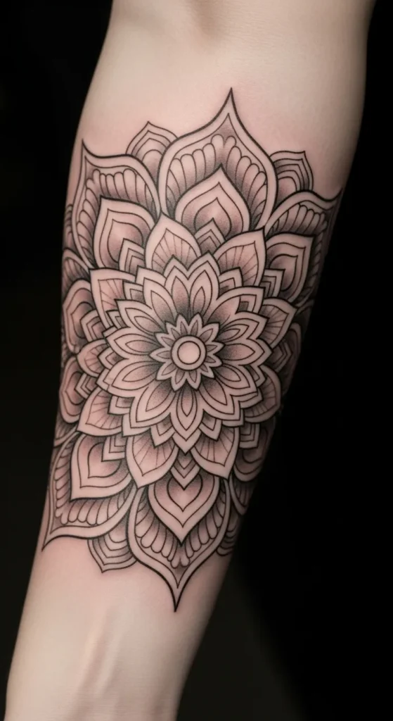 Mandala with Fine Shading