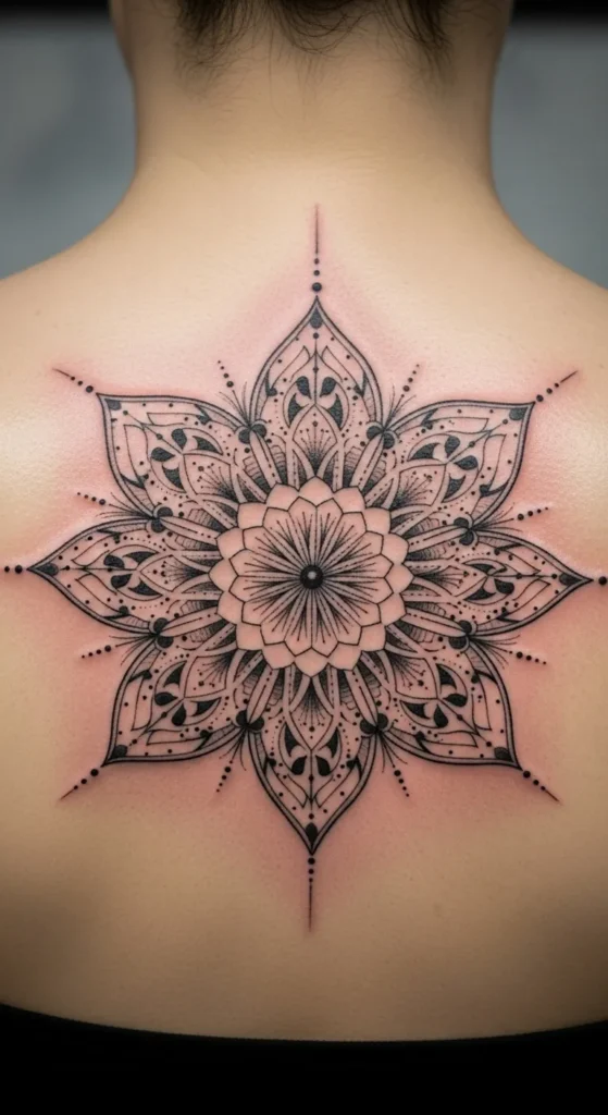 Mandala with Radial Lines