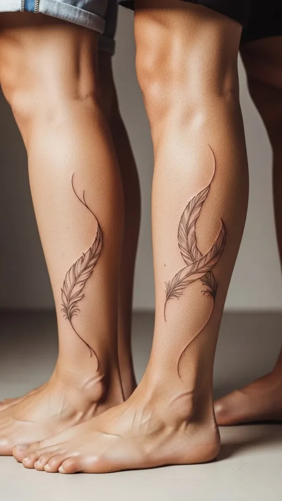 Matching Feather Lines