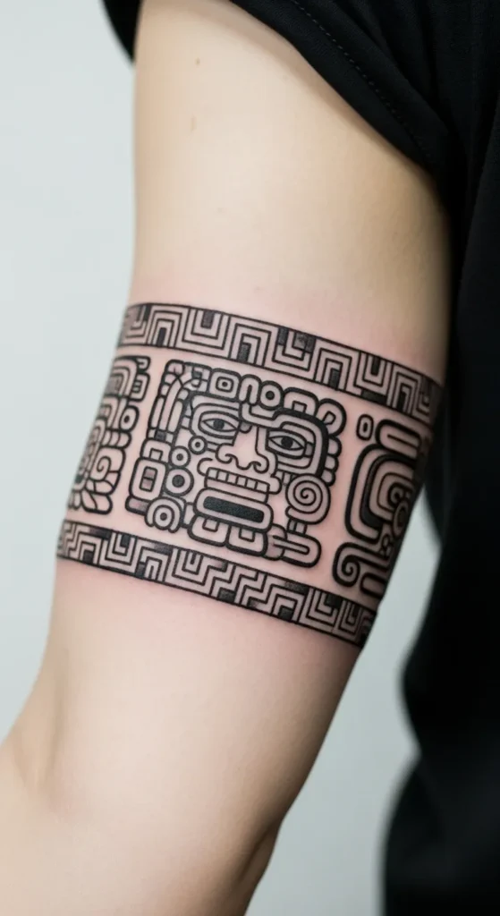 Mayan Glyph Pattern Strips