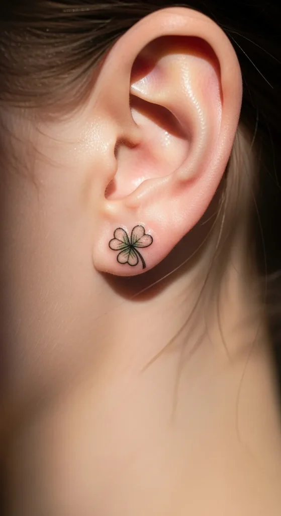 Micro Clover Behind the Ear