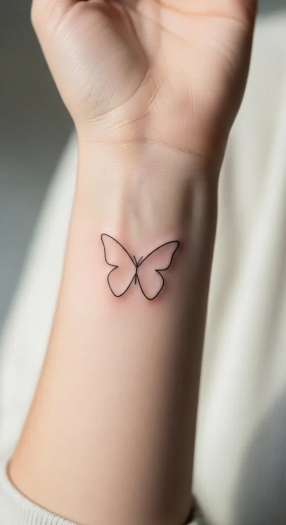 Minimal Butterfly Outline