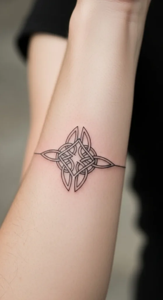 Minimal Celtic Knot Band