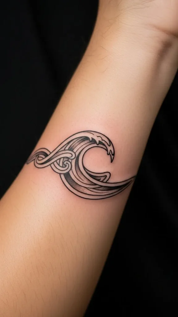 Minimal Celtic Line Wave