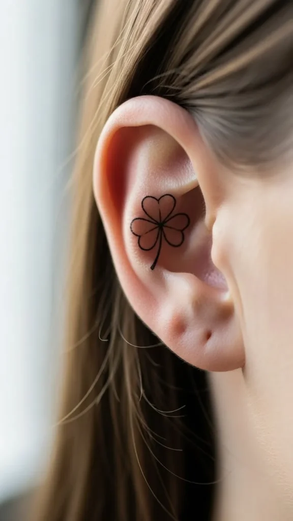  Minimal Clover Behind the Ear