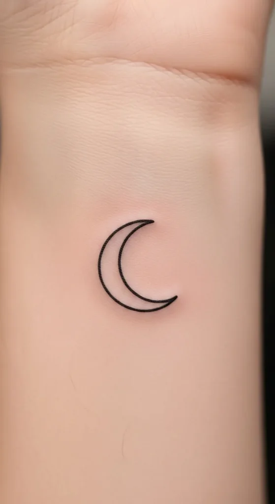 Minimal Crescent Moon