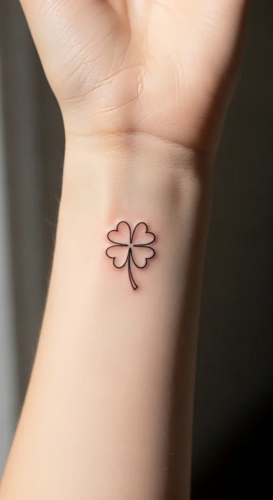  Minimal Single-Line Clover