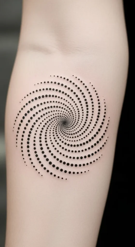 Minimal Spiral Dot Pattern