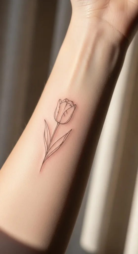 Minimal Tulip Outline