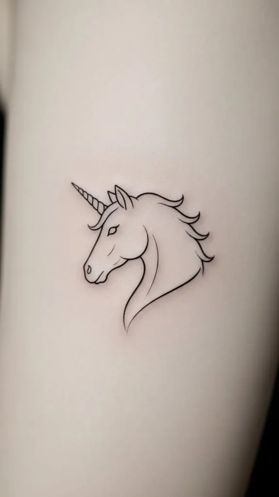 Minimal Unicorn Head Profile