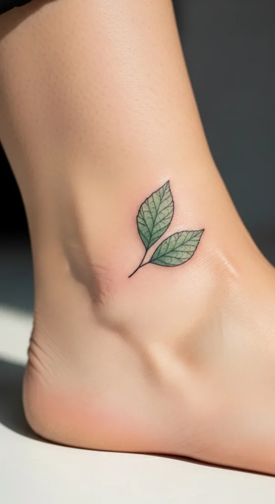 Mint Green Leaf Pair