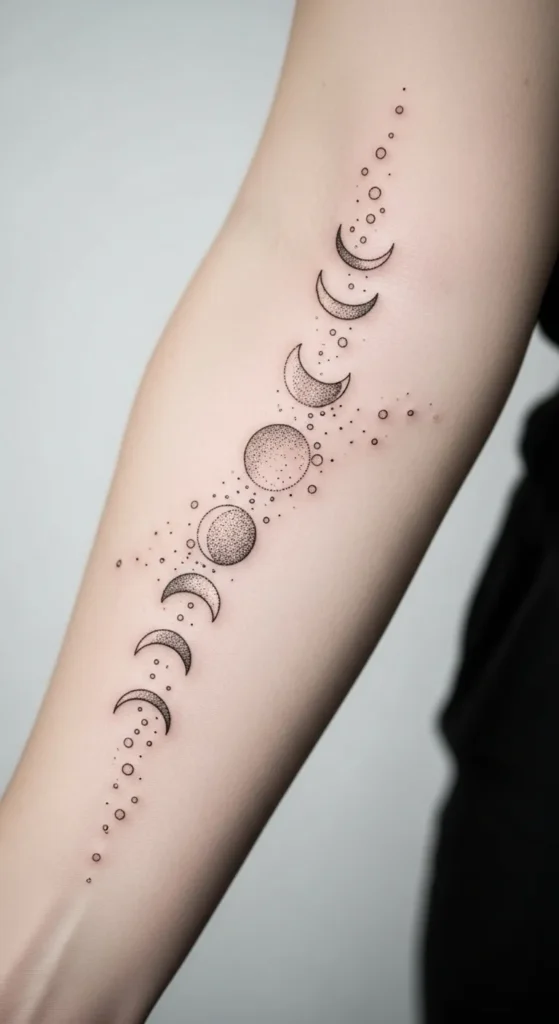 Moon Phase Dots Trail