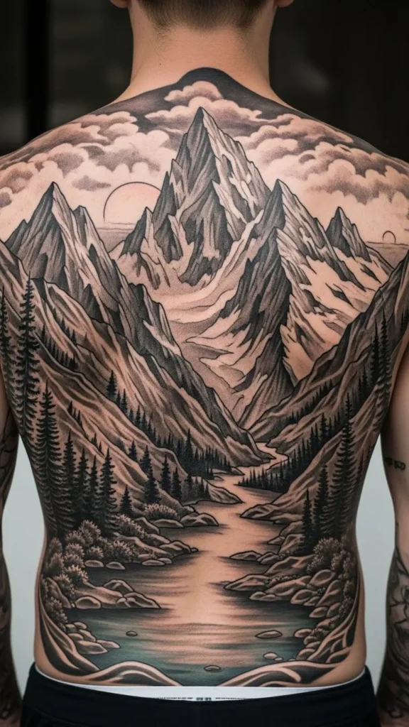 Mountain Range Panorama