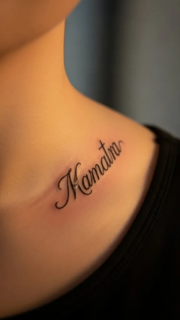 Name Along the Collarbone