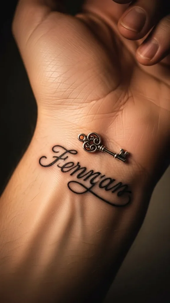 Name With Lock and Key