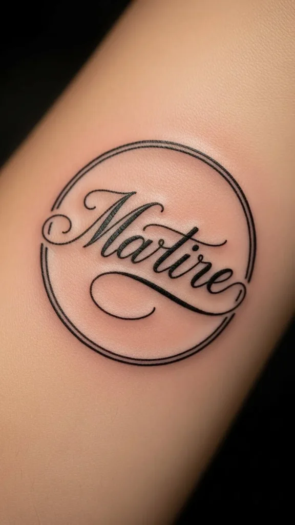 Name in Circle Design