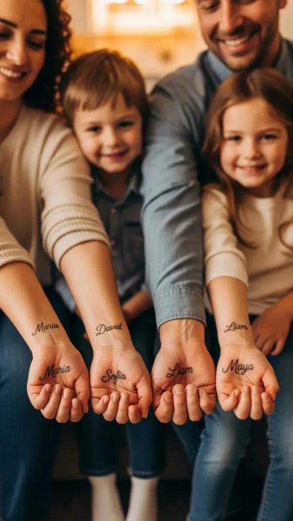 Name in Matching Fonts for Family