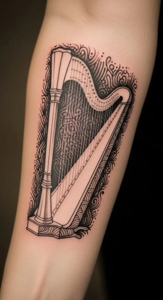 Negative Space Harp