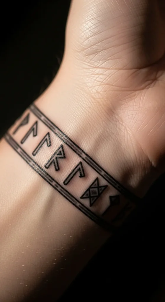 Norse Rune Wrist Ring