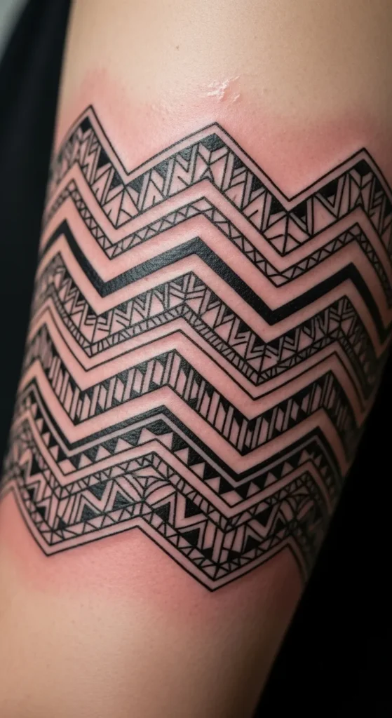 Oceanic Chevron Rows