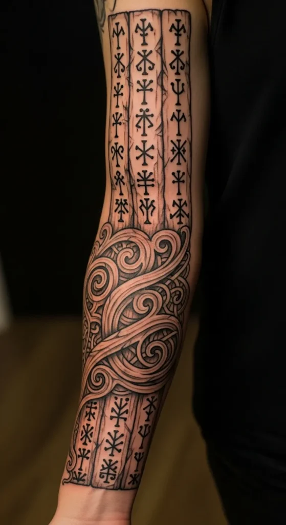 Ogham Symbol Sleeve