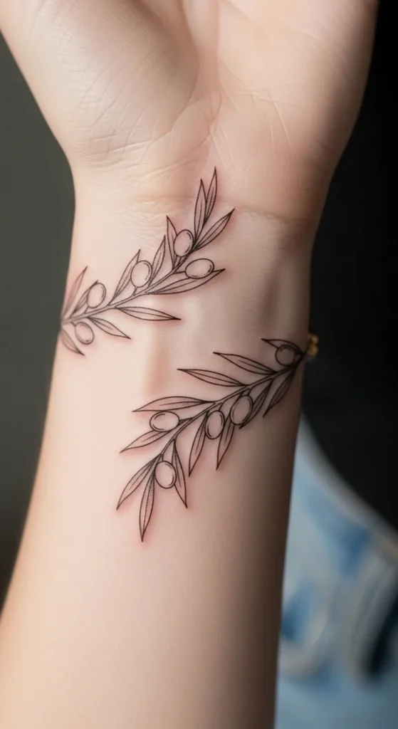 Olive Branch Wrist Band