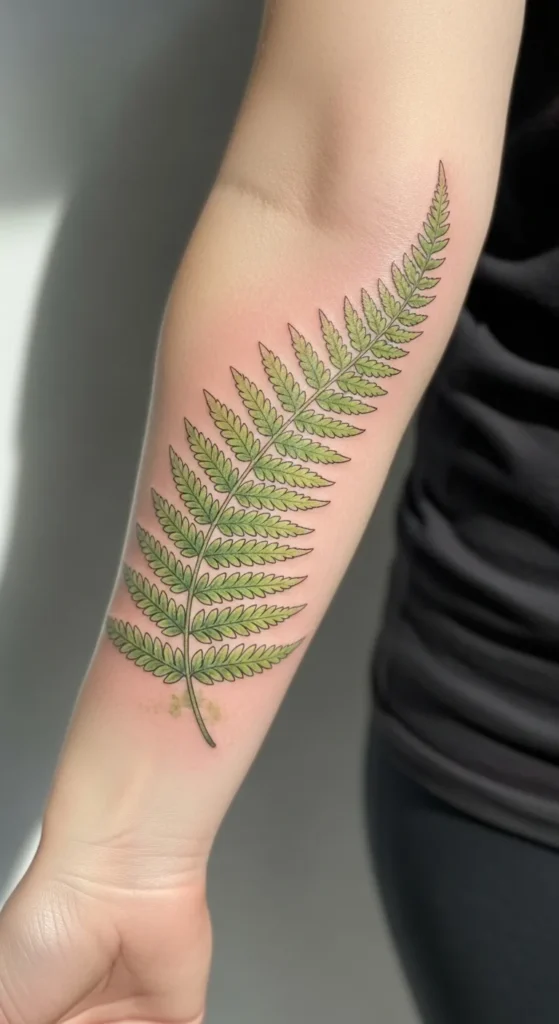 Pale Green Fern Frond