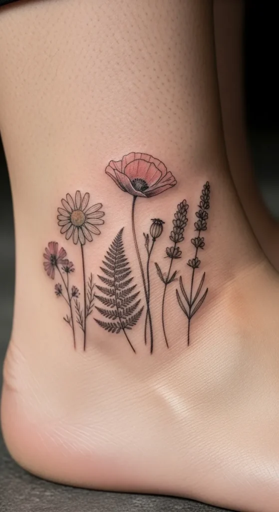 Pressed Flower Style Outline