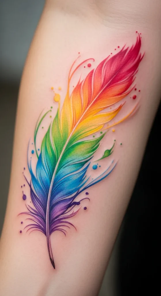 Rainbow Feather Drift