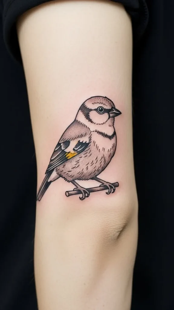 Raven Perched Low on Arm