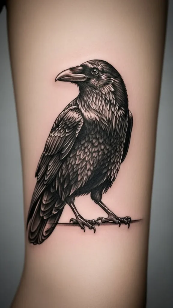 Raven with Minimal Ground Line