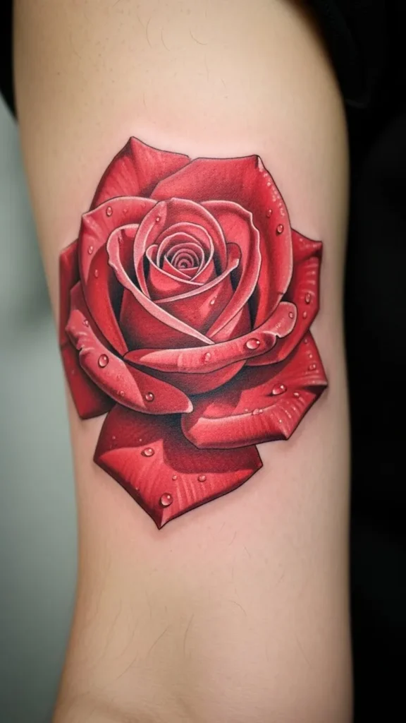  Red Rose With Slight Tilt