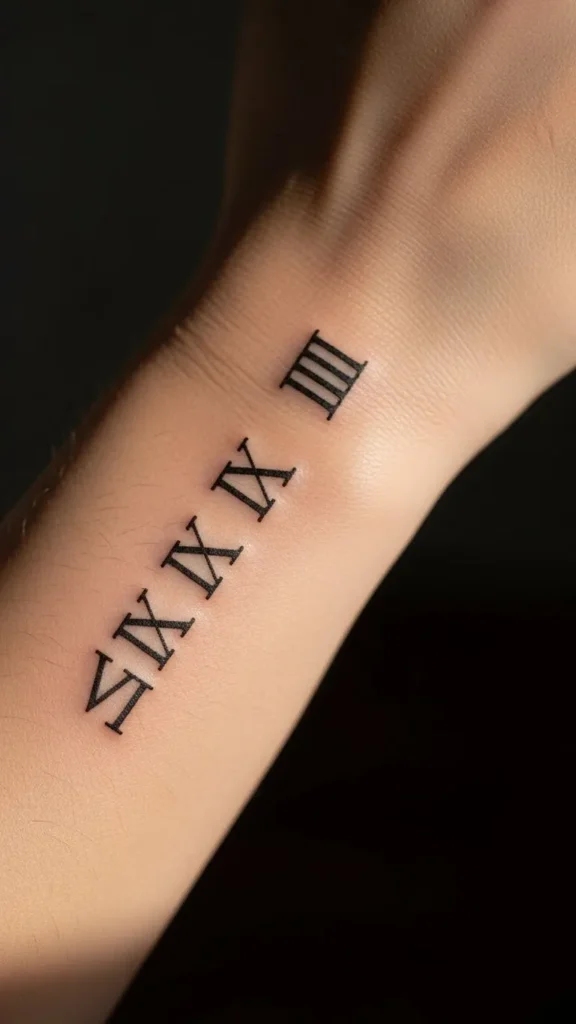Roman Numeral Strip