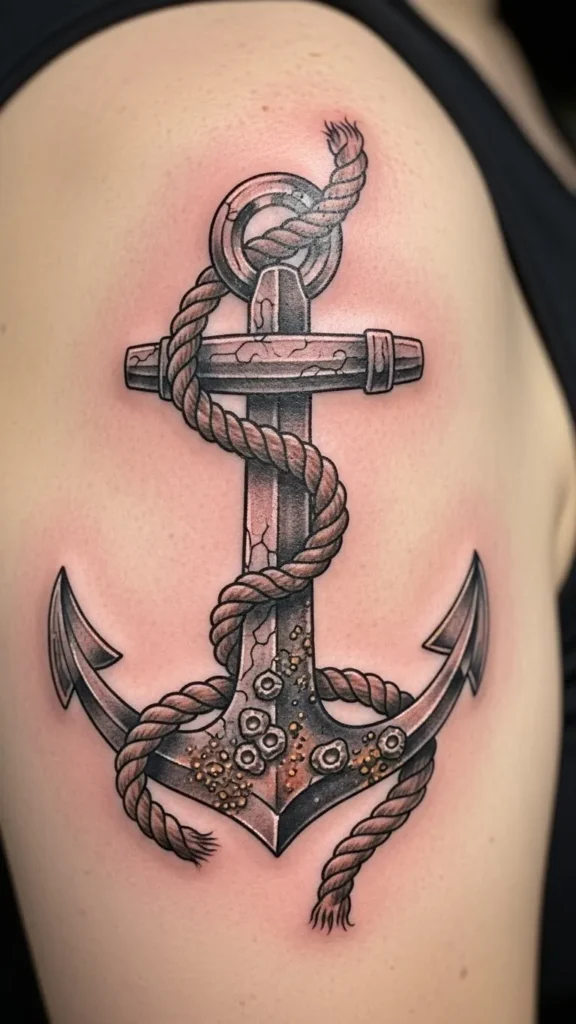 Rope-Wrapped Anchor