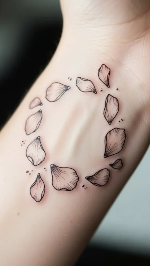 Rose Petal Bracelet Design