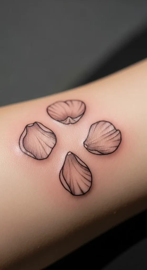 Rose Petal Tattoos
