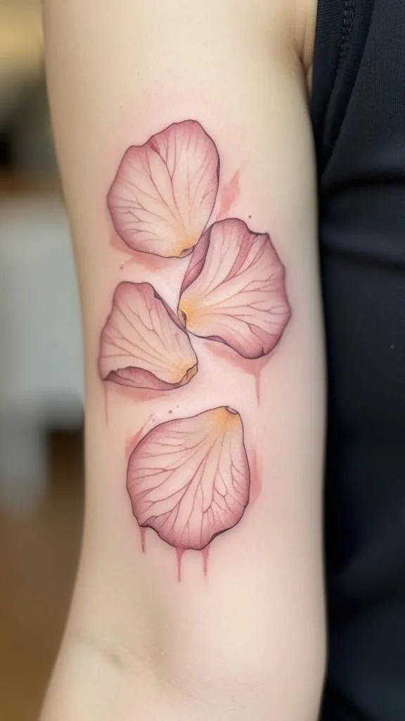 Rose Petal with Light Color Wash